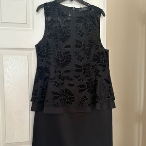 1 piece lace peplum top dress